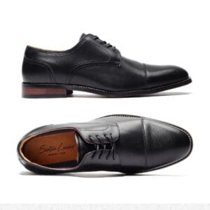 F-411 Benicio Negro - Zapatos de Vestir para Hombre - Calzado por Mayoreo