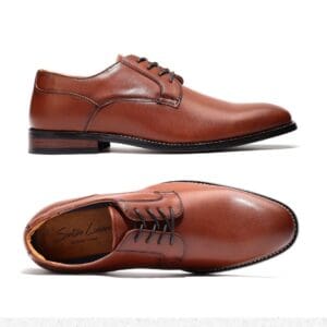 F-412 Benicio Cafe - Zapatos de Vestir para Hombre - Calzado por Mayoreo