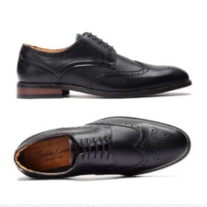 F-413 Benicio Negro - Zapatos de Vestir para Hombre por Mayoreo - Calzado por Mayoreo