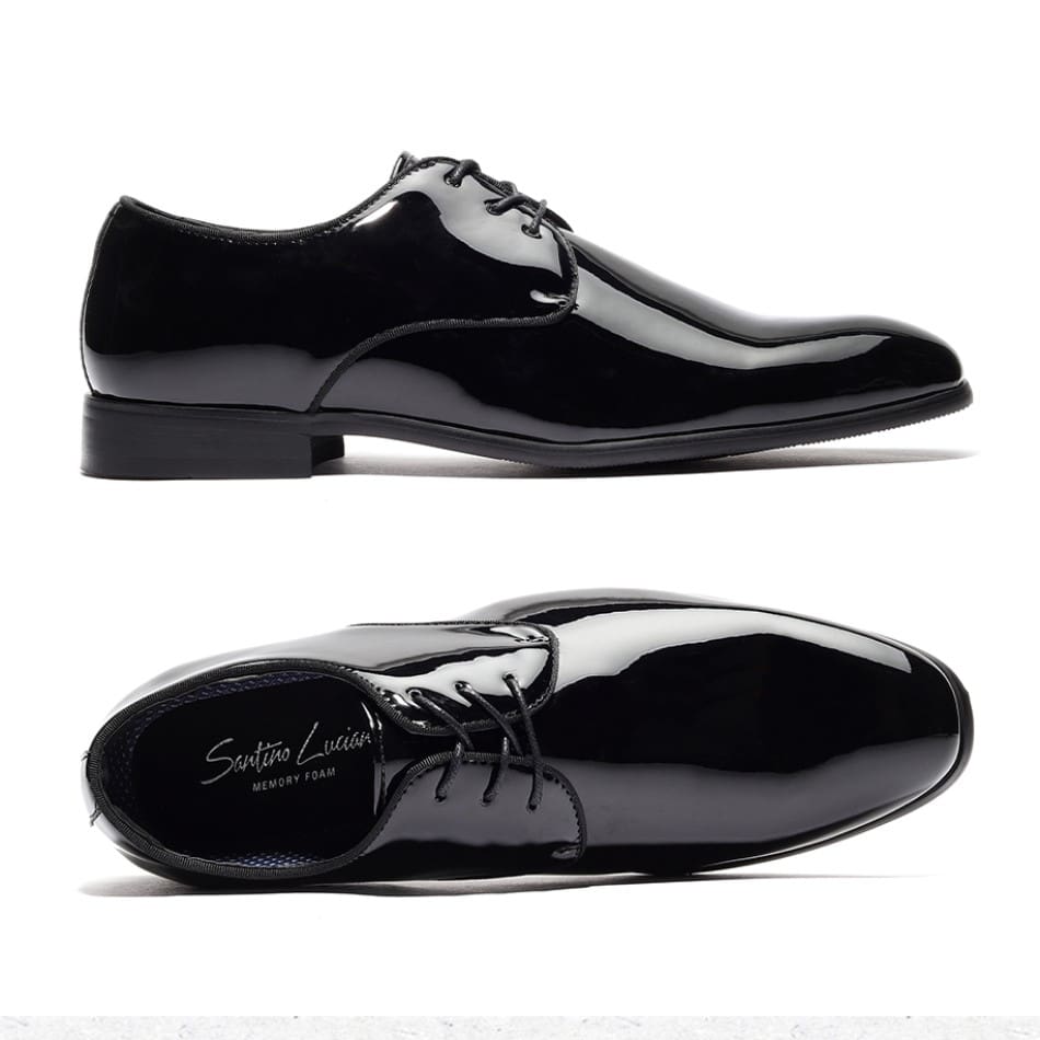 F-414 Benicio Negro - Zapatos de Vestir para Hombre por Mayoreo - Calzado por Mayoreo