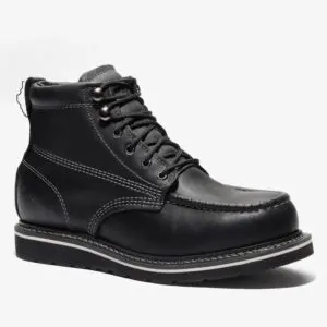 BA-640 Jet Black - Bota de Trabajo de 6 Pulgadas - Botas para Hombre de Trabajo - Bonanza Boots