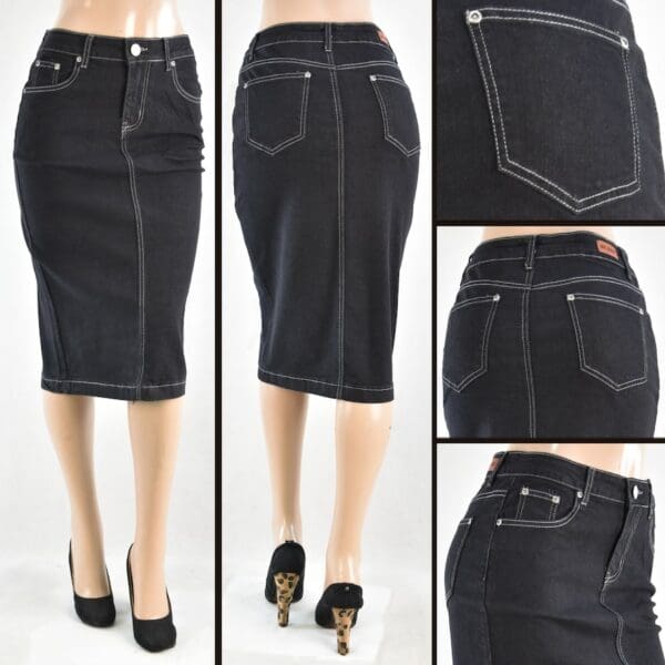 SG-79260 Black - Wholesale Skirts Faldas Mayoreo - Amor Sales