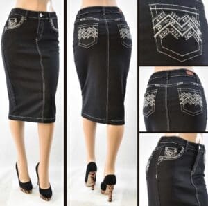 SG-79288 Black - Wholesale Skirts Faldas Mayoreo - Amor Sales