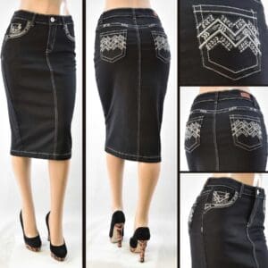 SG-79288 Black - Wholesale Skirts Faldas Mayoreo - Amor Sales