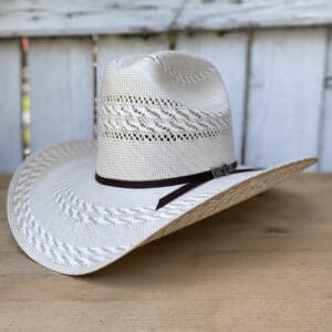 Sombrero Vaquero 100X Sonora Bi-Color 3 Randas Cuernos Chuecos - Sombreros Vaqueros para Hombre por Mayoreo - Sombreros Vaqueros por Mayor