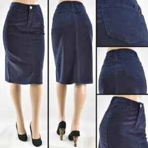 SG-79106 Blue - Wholesale Skirts Faldas Mayoreo - Amor Sales