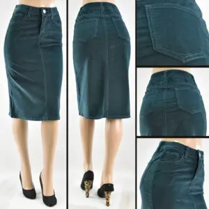 SG-79106 Spruce Green - Wholesale Skirts Faldas Mayoreo - Amor Sales