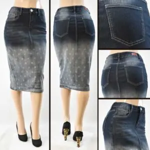 SG-79165 Black Blush - Wholesale Skirts Faldas Mayoreo - Amor Sales