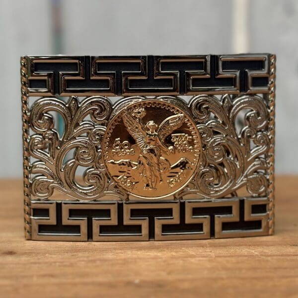 Hebilla Vaquera Rectangular de Centenario por Mayoreo - Hebillas Vaqueras para Hombre por Mayor