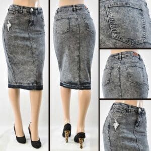 SG-77883H Black Snow - Wholesale Skirts Faldas Mayoreo - Amor Sales